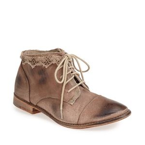 Free People Vaughan Crochet Booties in Tan/Brown